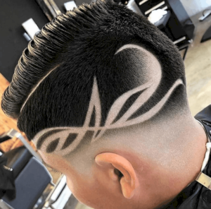 Risco no cabelo degradê Risco no cabelo degradê