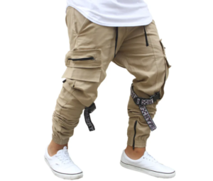 Calça Cargo Bege Jogger Masculina