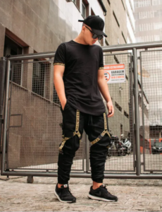 Look calça cargo masculina