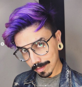 Cabelo Azul Masculino