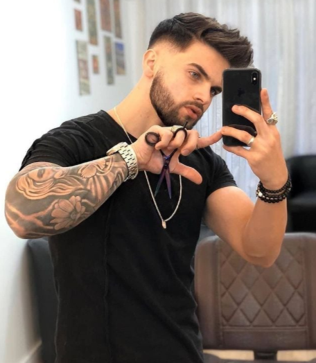 Corte Mid Fade Degradê Masculino