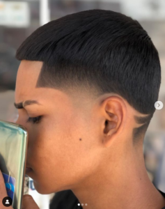 Low Fade com risco Low Fade com risco