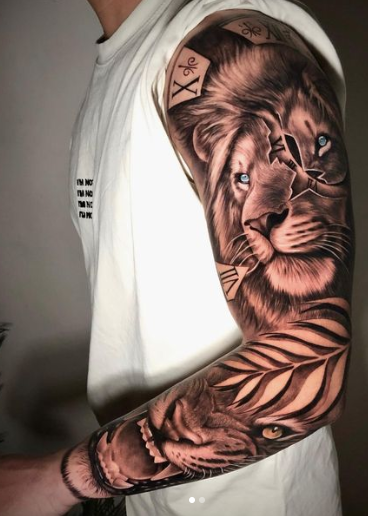 Tatuagem Masculina Braço Fechado